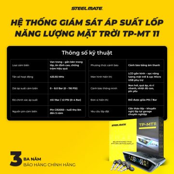 Cảm biến áp suất lốp van trong Steelmate VES 02